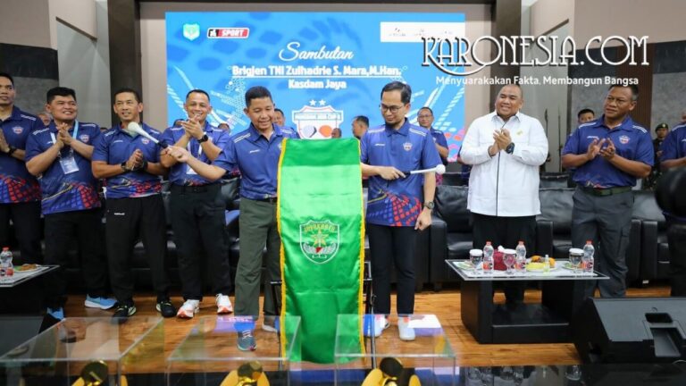 Kasdam Jaya Brigjen TNI Zulhadrie membuka Kejurnas Tenis Meja Pangdam Jaya Cup II 2026 di Makodam Jaya Jakarta