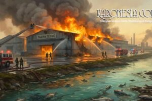 ilustrasi almk gudang industri menuju sungai Tangsel