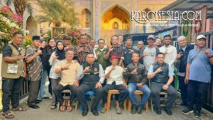 Warga dan pengurus Poros Madani mengikuti munggahan Tangsel jelang Ramadhan