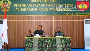 Pangdam IV/Diponegoro memimpin sidang seleksi Caba PK TNI AD di Magelang