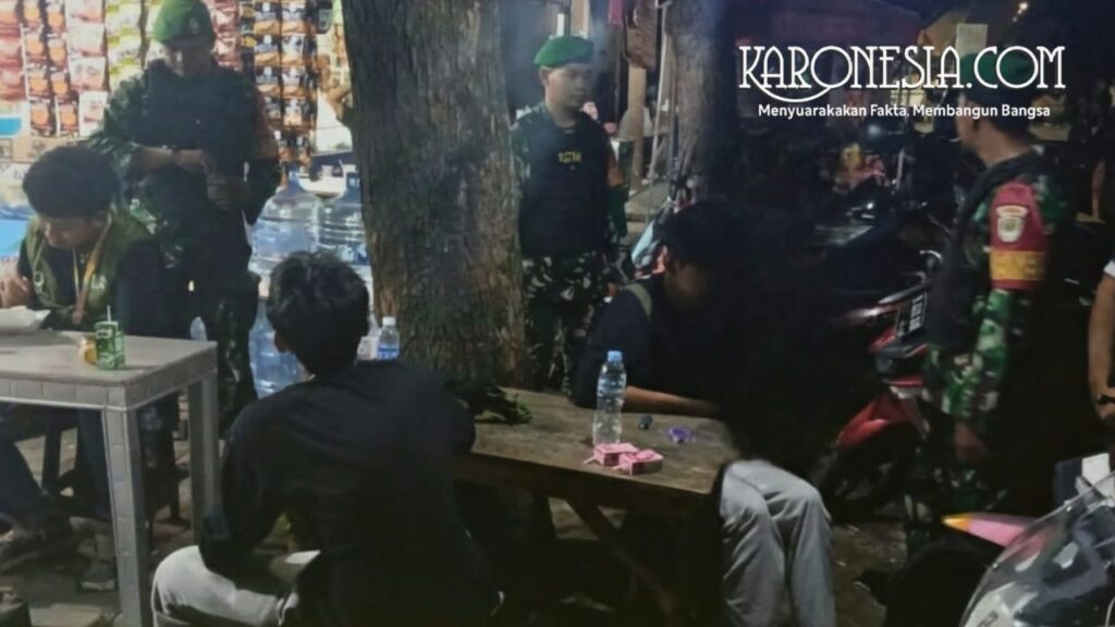 Babinsa Kodim 0506 Tangerang patroli malam di permukiman warga