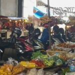 pedagang memenuhi terowongan Pasar Ciputat Tangerang Selatan