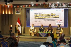 Kepala Badan Bahasa Hafidz Muksin saat Gelar Wicara Hari Bahasa Ibu Internasional 2026 di Jakarta