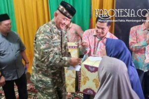 Jelang Ramadhan, Koramil Matraman dan Tiga Pilar Gelar Santunan