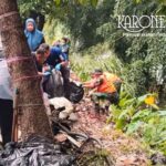 Satgas sampah Koramil Batuceper membersihkan bantaran sungai Tangerang