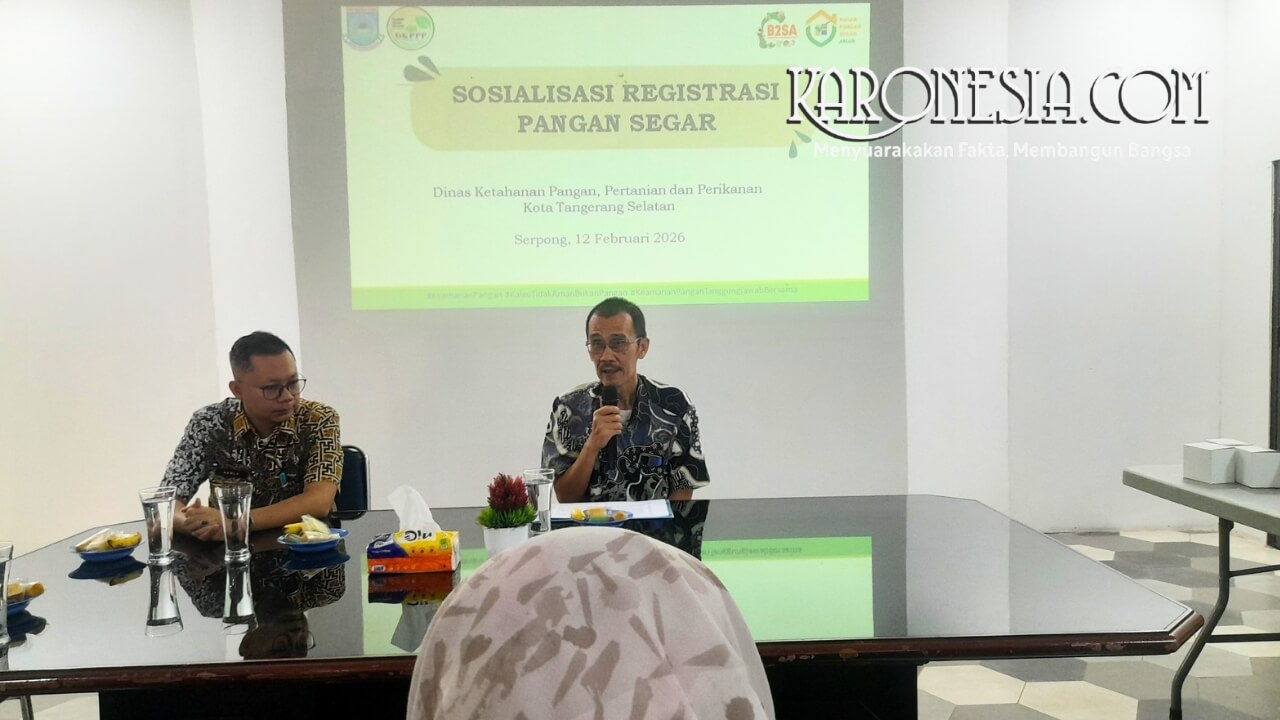 Sosialisasi registrasi pangan segar oleh DKP3 Kota Tangerang Selatan.