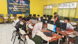 Tes psikologi peserta KKRI oleh Kodim 0510 di SMKS PGRI 1 Balaraja Tangerang
