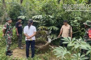 Dandim 0709 Kebumen meninjau sumber air program TMMD di Desa Somagede