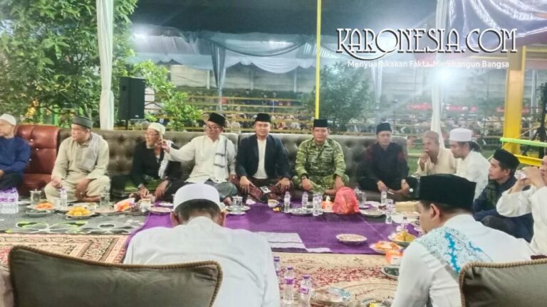 aparat TNI Polri Panongan hadir haul warga jelang Ramadhan