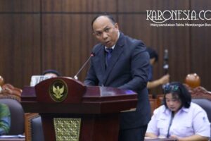 Dirjen Infrastruktur Digital Wayan Toni Supriyanto menyampaikan keterangan pemerintah di sidang Mahkamah Konstitusi Jakarta