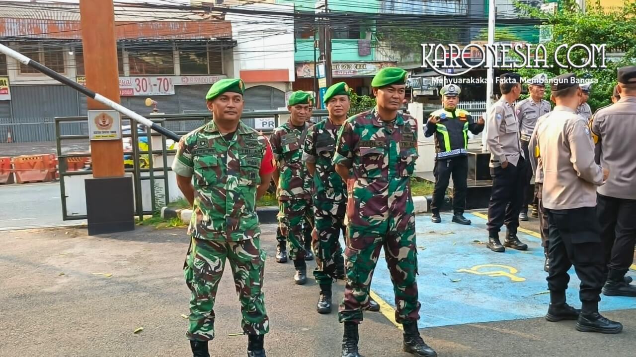 Apel siaga pengamanan malam takbir Idul Fitri Koramil Ciputat Tangerang 2026
