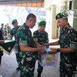Danrem 052/Wkr Bagikan THR dan Bingkisan, Prajurit Sambut Lebaran dengan Penuh Hangat