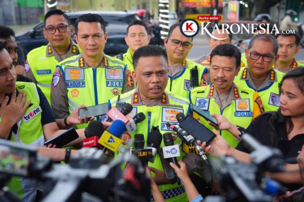 Polisi beri keterangan pers arus balik
