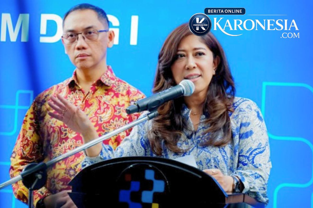 Menkomdigi Meutya Hafid saat konferensi pers PP Tunas