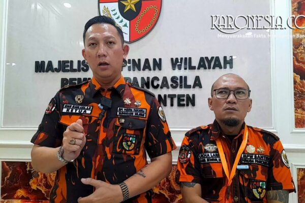 Ketua MPC Tangsel terpilih memberikan keterangan pers usai Muscablub