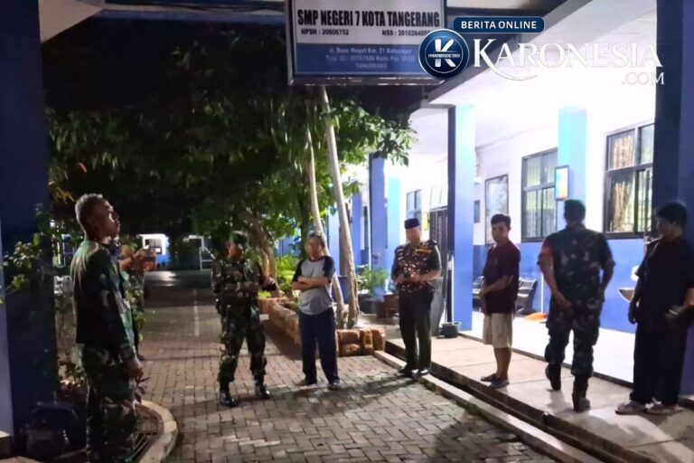 siskamling koramil batuceper tangerang malam