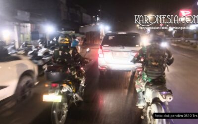 Patroli Maung TNI Awasi Jalur Strategis Pasar Kemis