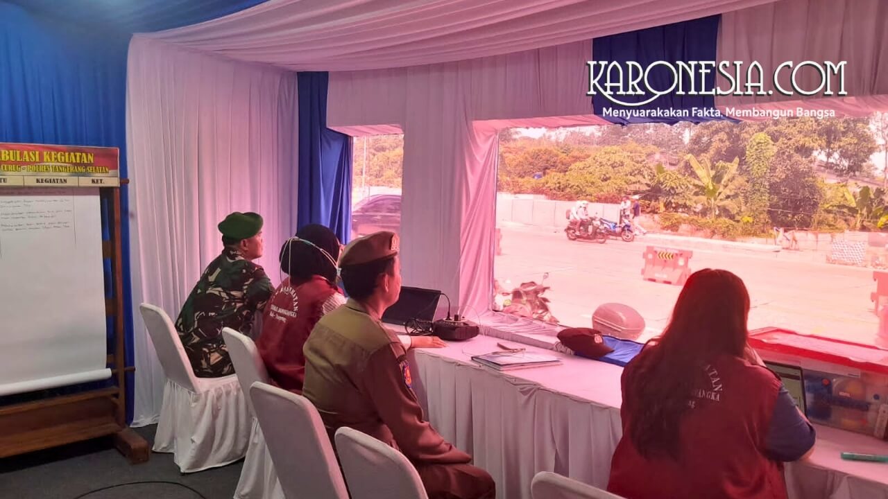 Koramil Curug Kendalikan Pos Pam Lebaran di Bitung