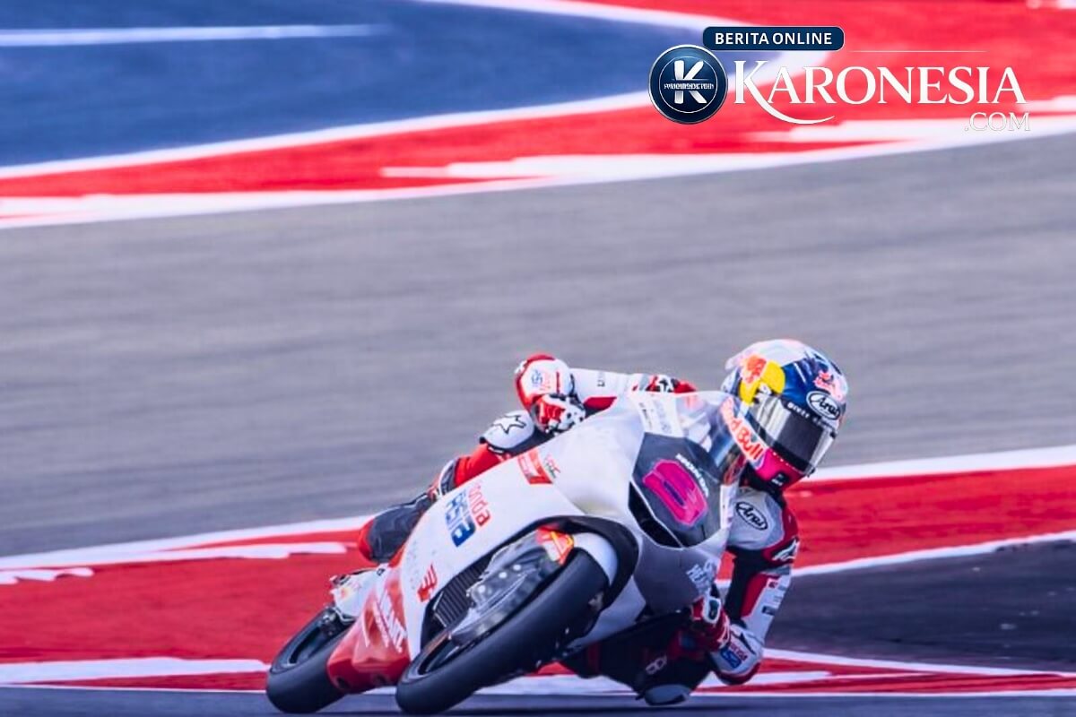 Veda Ega menikung di Circuit of the Americas