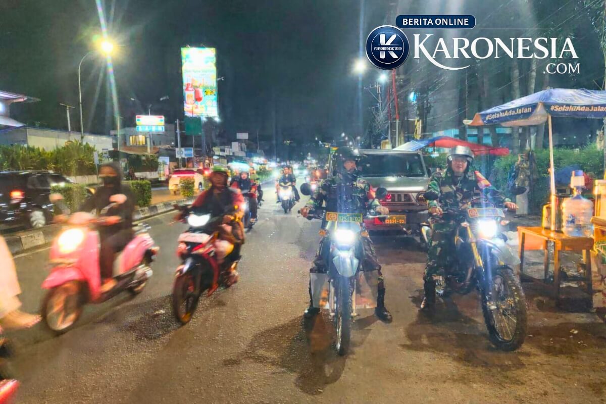 Patroli malam Babinsa di Tangerang bersama pemuda