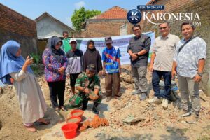 Babinsa Hadiri Peletakan Batu Pertama Hibah Rumah di Mauk