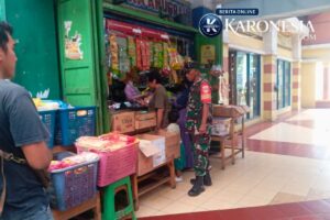 Babinsa Turun ke Pasar, Harga Sembako Terpantau Stabil