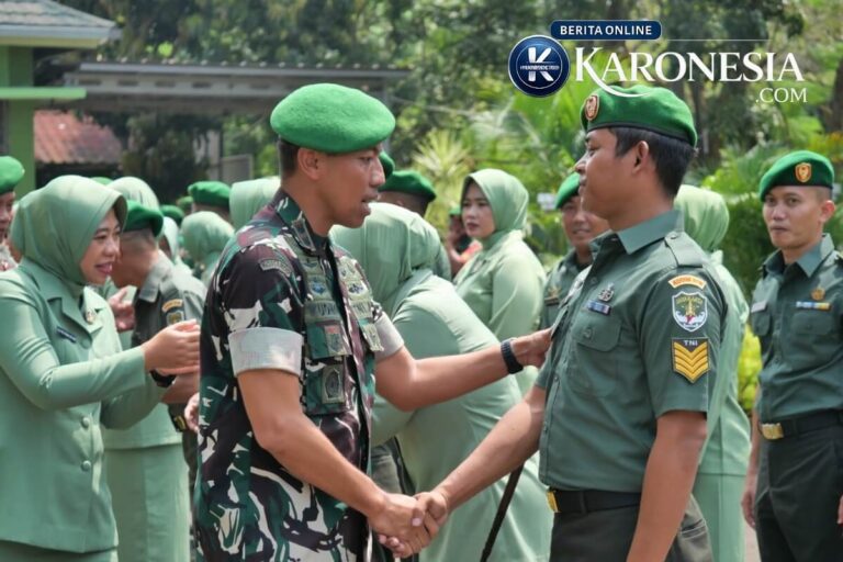Prajurit Kodim 0510 Tigaraksa naik pangkat