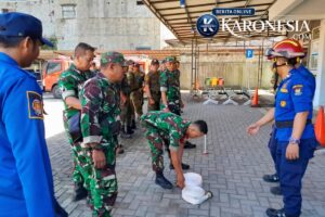 Koramil Balaraja Siaga Api, Prajurit Turun Latihan Damkar