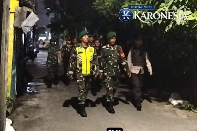 patroli malam Kranji oleh Koramil
