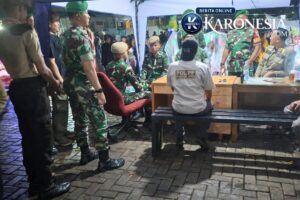 Hujan Tak Surutkan Kodim Tangerang Patroli Cegah Kriminal