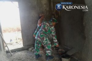 Progres 87% RTLH Kodim 0510, Babinsa Turun Langsung