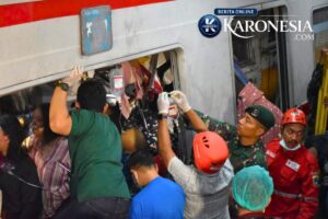 Gerak Cepat Kodam Jaya Evakuasi Tabrakan Kereta di Bekasi Timur