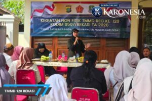 TMMD Ke-128 Bekasi Bangun Kesadaran Warga Lewat Penyuluhan