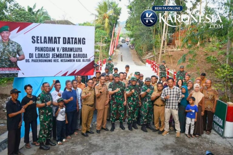 Kunjungan Pangdam V/Brawijaya di lokasi Jembatan Garuda Blitar