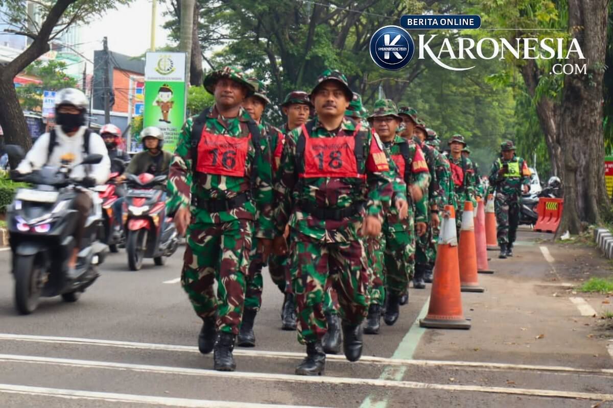 Prajurit Kodim 0506 Tangerang mengikuti Hanmars PSJM TW II 2026 di Makodim.