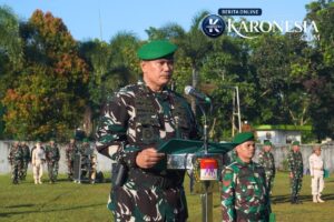 Upacara 17-an Kodim Trs, Kasad Ingatkan Bahaya Kemarau 2026