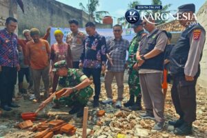 ‎Danramil Mauk Hadiri Peletakan Batu Pertama Rumah Hibah BMI