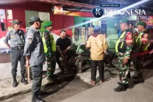 Babinsa Teluk Pucung Patroli Malam, Antisipasi Kejahatan di Wilayah Binaan
