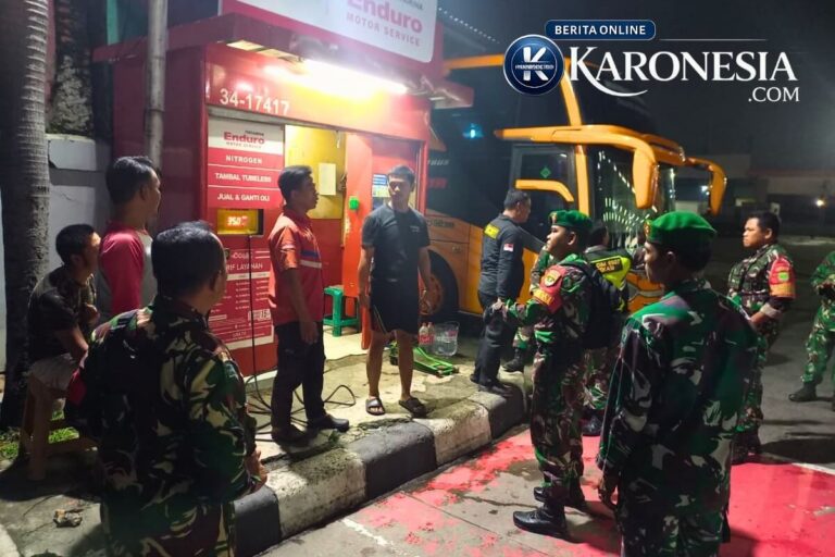 Patroli malam Koramil 04 Jati Asih Bekasi