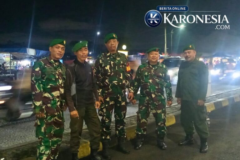 Patroli TNI Polri pengamanan gereja Kenaikan Isa Almasih Tangerang