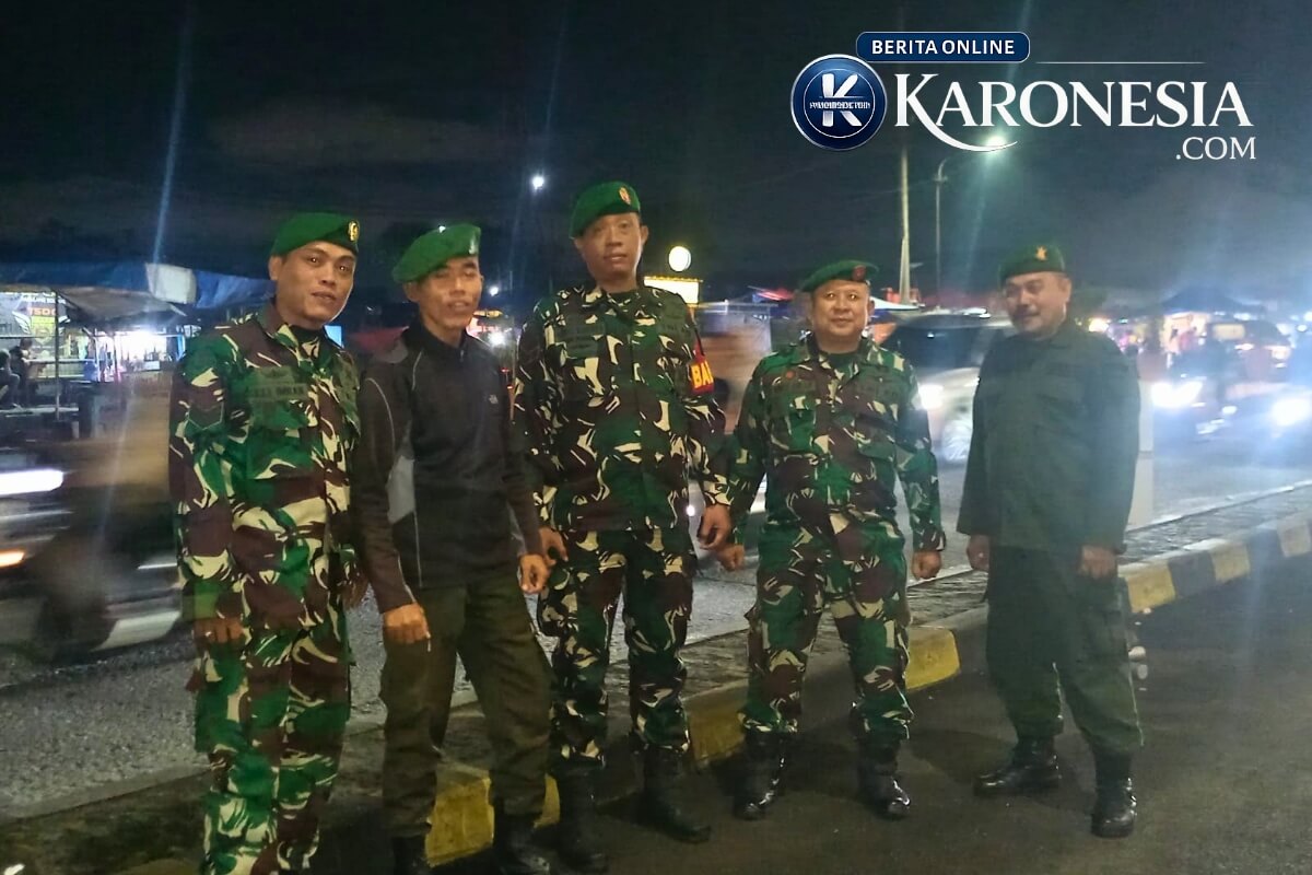 Patroli TNI Polri pengamanan gereja Kenaikan Isa Almasih Tangerang