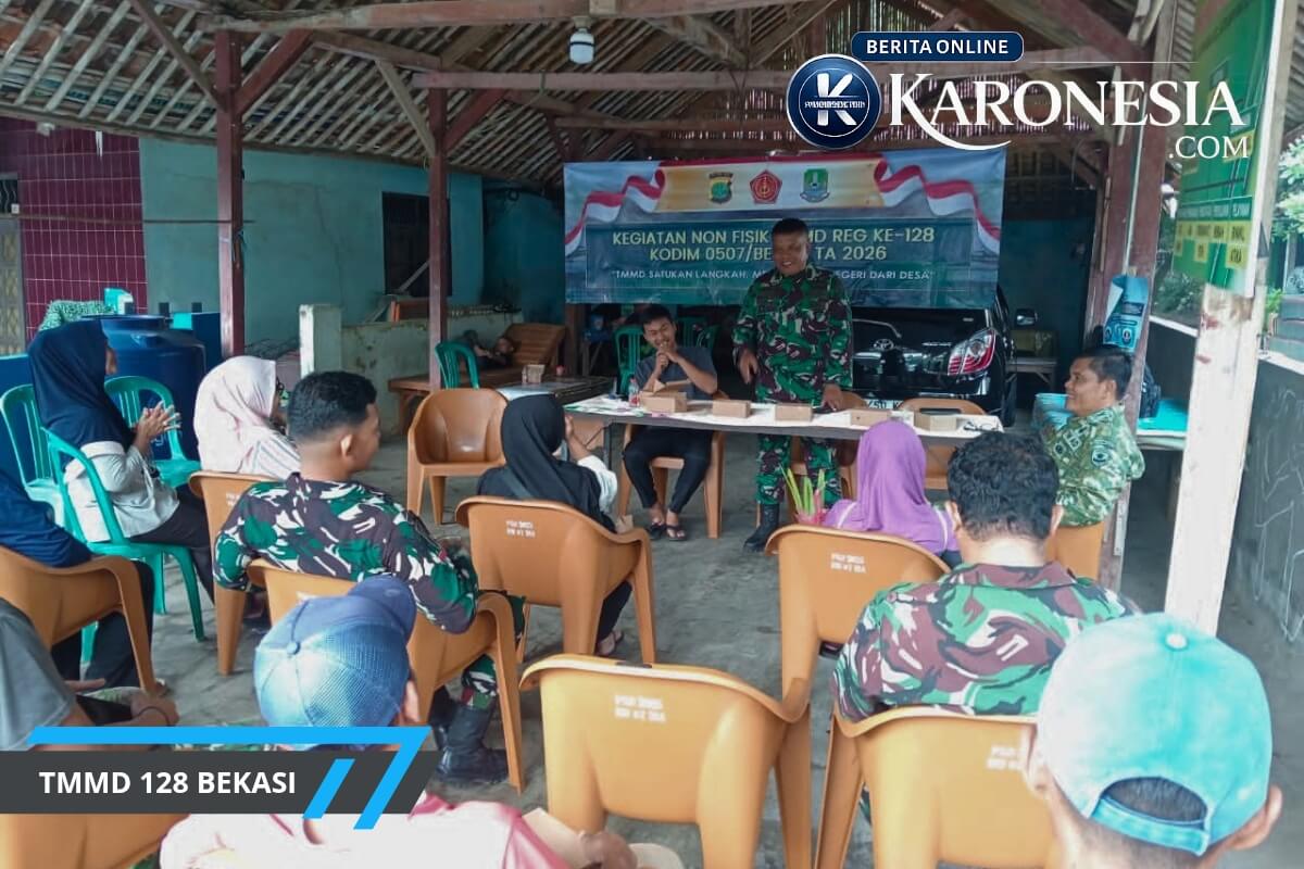 Penyuluhan Bela Negara dan pertanian TMMD 128 Bekasi