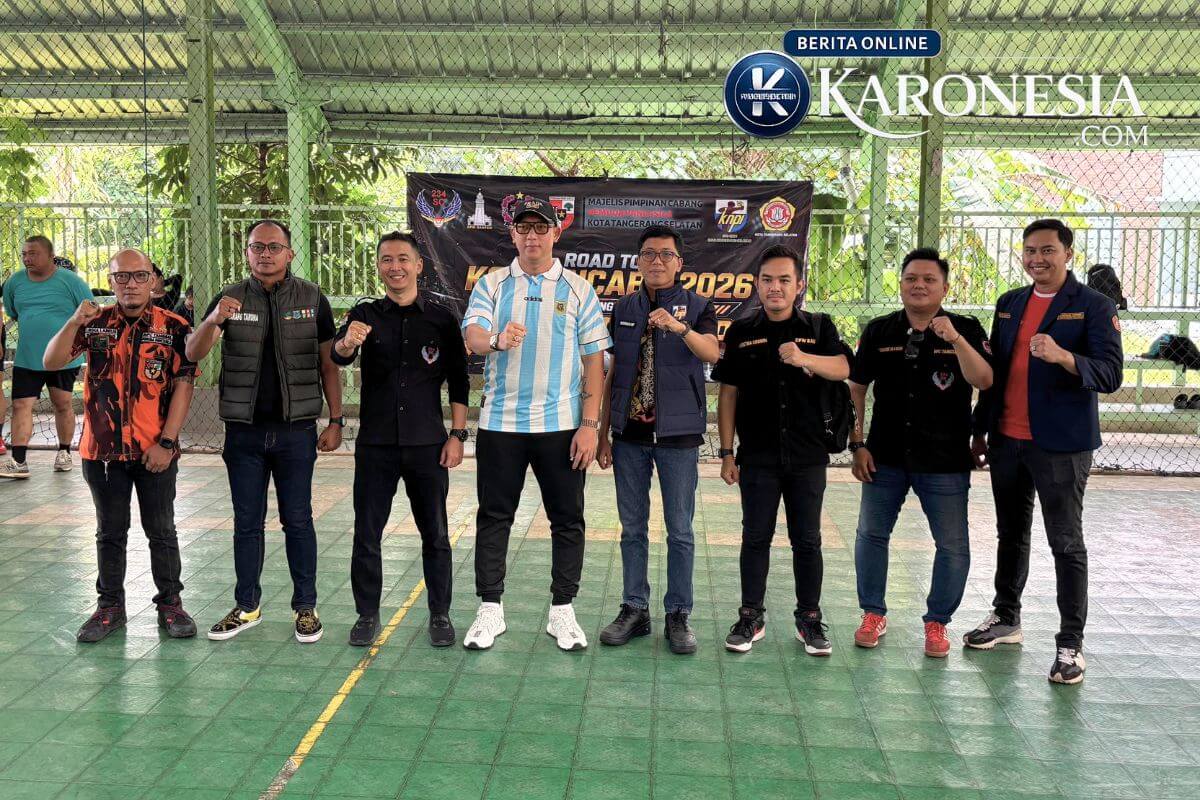 Pimpinan lintas ormas kepemudaan Tangsel di Pentafeo Cup
