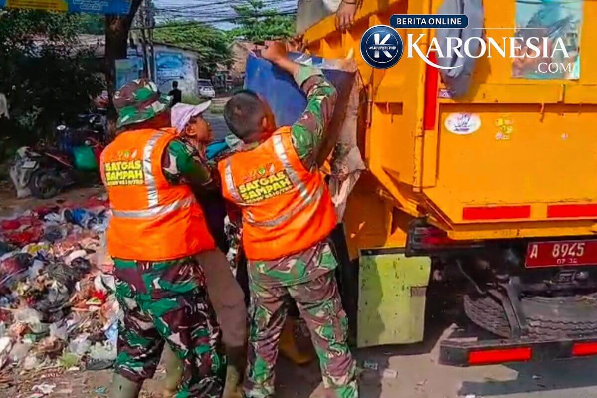 Satgas Sampah TNI bersihkan Sepatan
