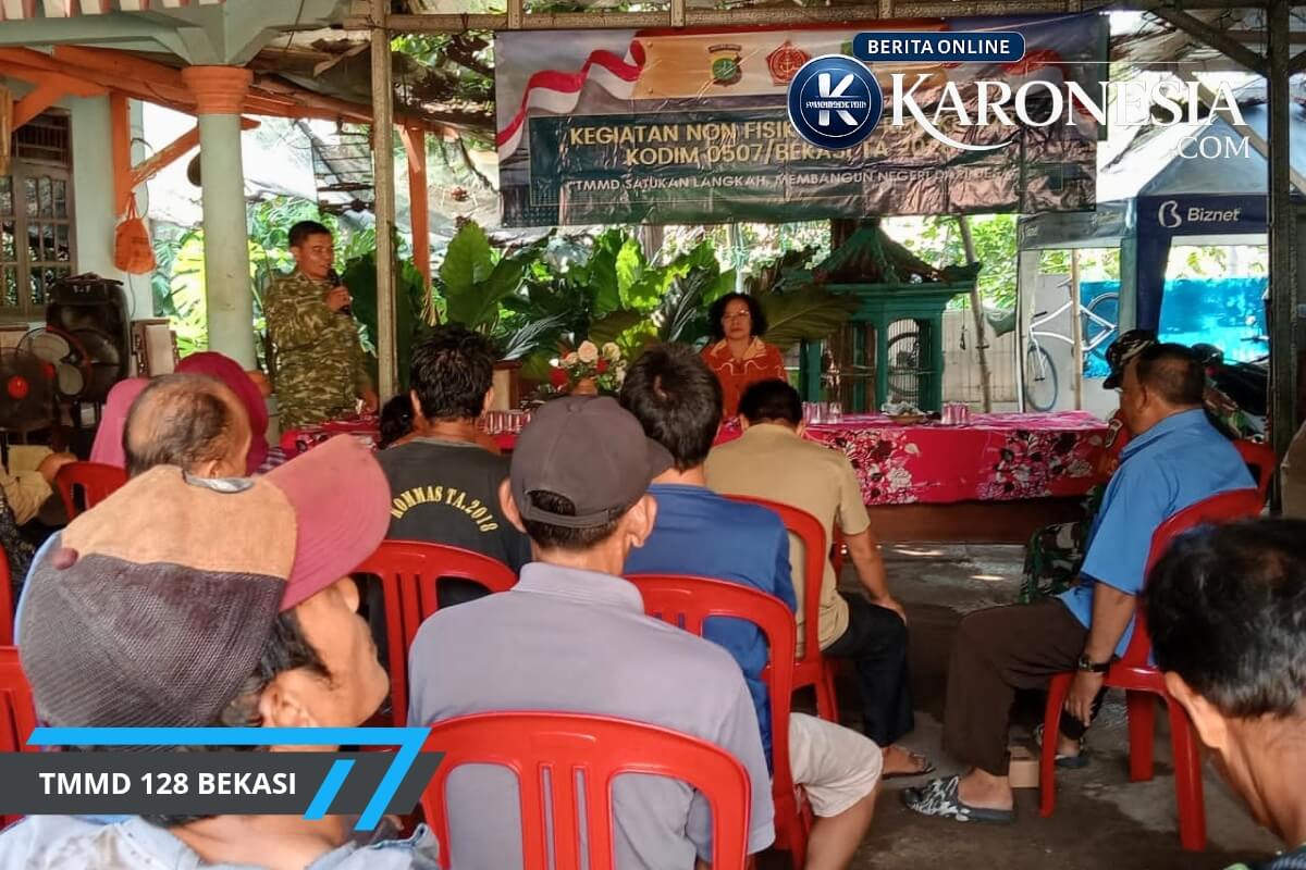 Penyuluhan Tagana dan stunting TMMD 128 Bekasi di Jatirangga