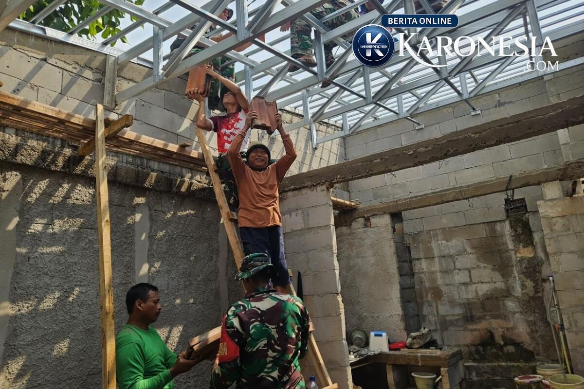 Satgas TMMD bangun Rutilahu di Bekasi
