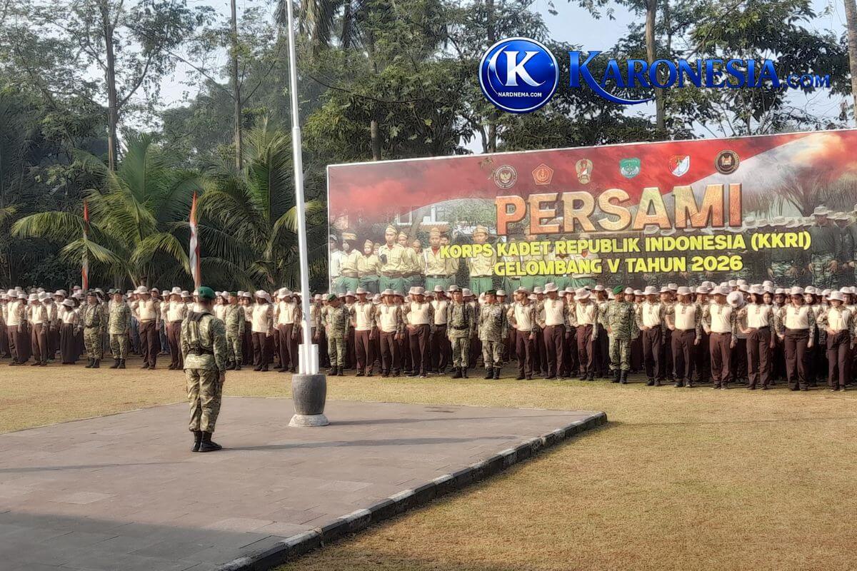 Apel pembukaan Persami KKRI 2026 di Curug Tangerang