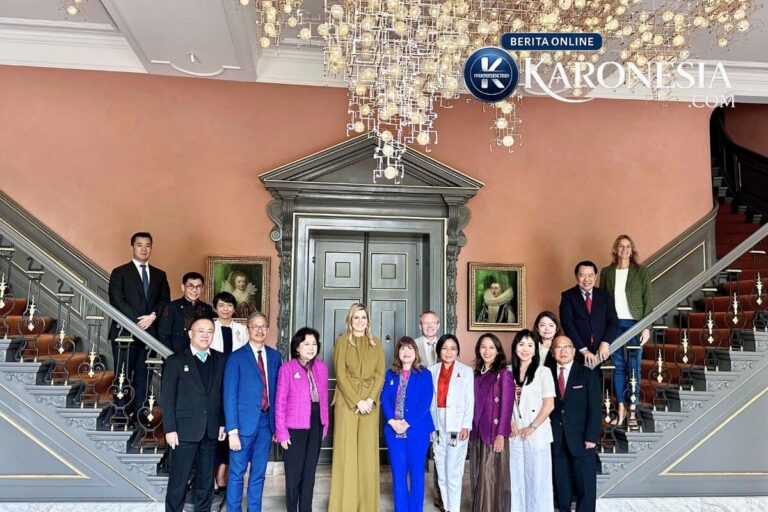 Delegasi APINDO foto bersama Queen Máxima di Istana Huis ten Bosch, Belanda