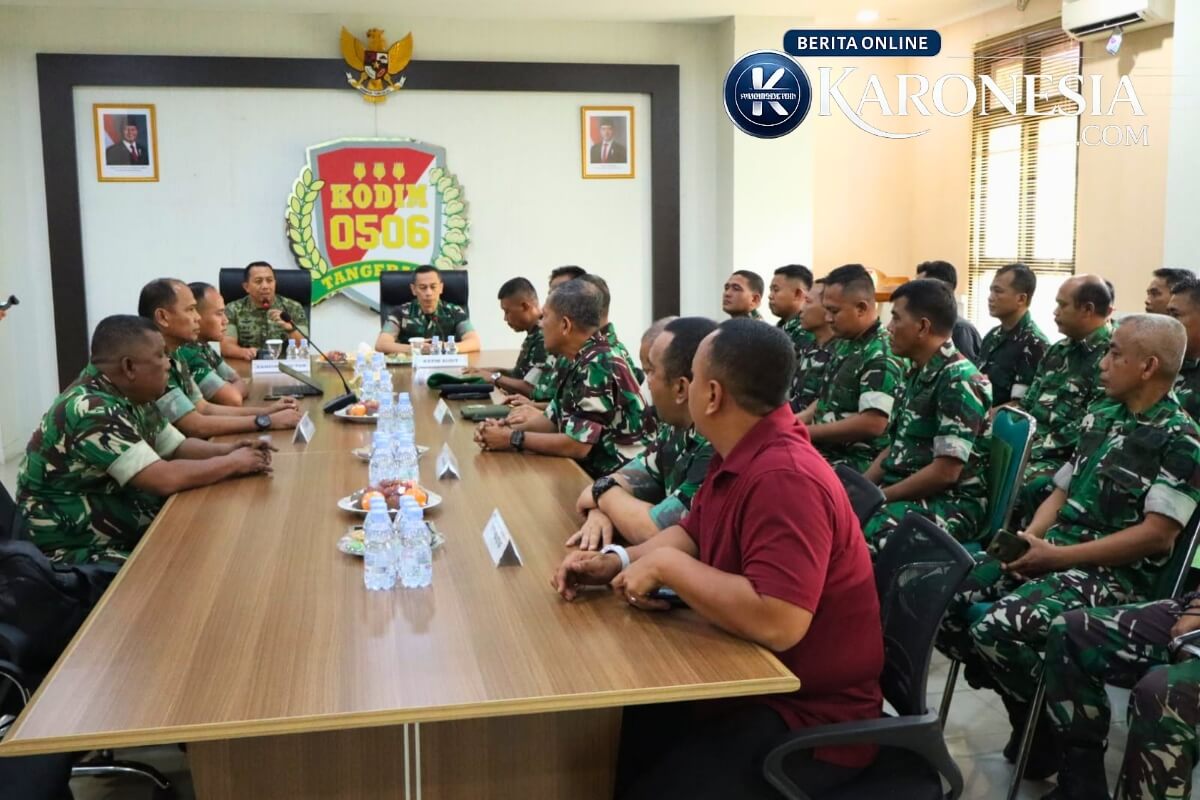 Dandim 0506 Tangerang terima tim audit Kodam Jaya di Ruang Data Makodim