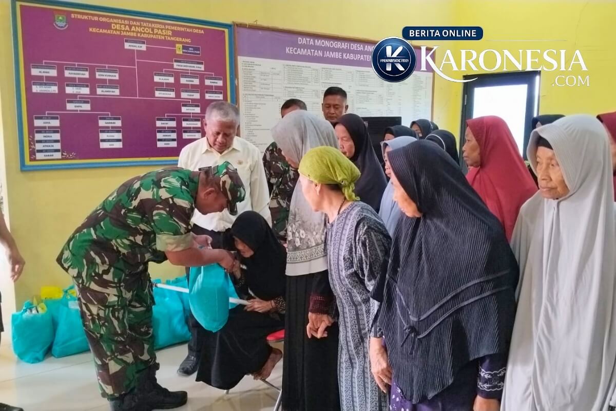 Bakti sosial Koramil Tigaraksa di Desa Ancol Pasir